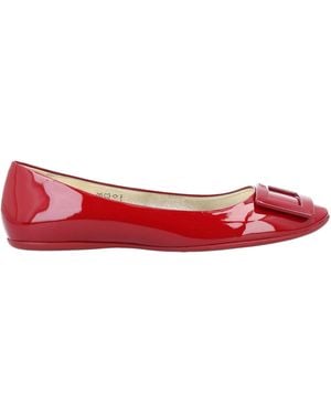 Roger Vivier Ballet Flats Leather - Red