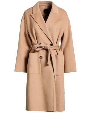 BRERAS Milano Camel Coat Wool, Polyester - Natural