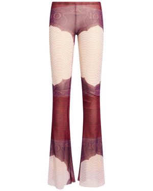 Jean Paul Gaultier Trousers Polyamide - Red