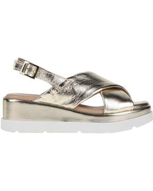 ELISA CONTE® Sandals Leather - Metallic