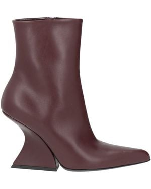 Mugler Ankle Boots Leather - Purple