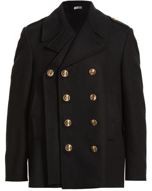 Dolce & Gabbana Coat Virgin Wool, Polyamide - Black