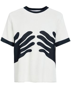 Rudi Gernreich Top Viscose, Polyamide - White