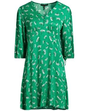 Maje Mini Dress Cupro, Viscose - Green