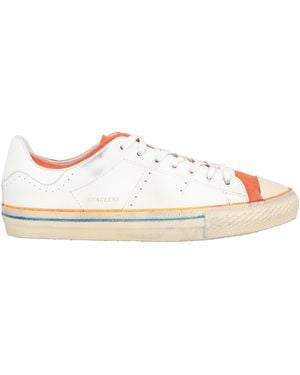 HIDNANDER Trainers Leather, Textile Fibres - White