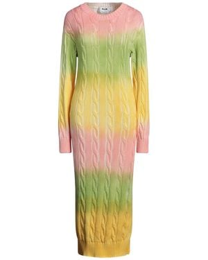 MSGM Midi Dress Cotton - Yellow
