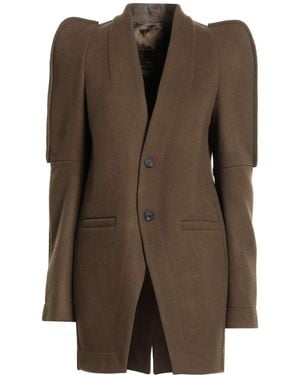 Rick Owens Military Blazer Virgin Wool - Brown