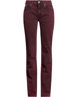 McQueen Garnet Jeans Cotton - Red