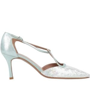 Rose's Roses Pumps Leather, Textile Fibers - White
