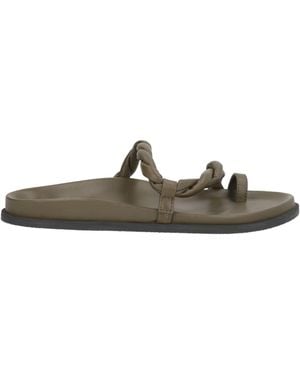 Elena Iachi Thong Sandal Leather - Green