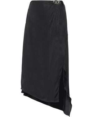 DIESEL Midi Skirt Cupro, Modal - Black