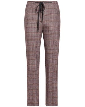 Eleventy Burgundy Pants Wool - Purple