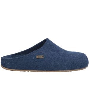 Haflinger Mules & Clogs Textile Fibers - Blue
