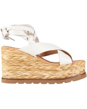 Elvio Zanon Sandals Leather - Natural
