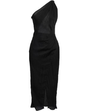 Sandro Midi Dress Acetate, Polyamide - Black