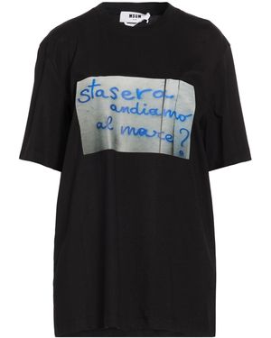 MSGM T-Shirt Cotton - Black