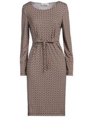 Leonard Paris Midi Dress - Brown