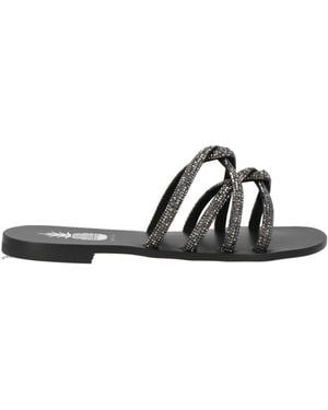 ANANAS Sandals Textile Fibers - Black