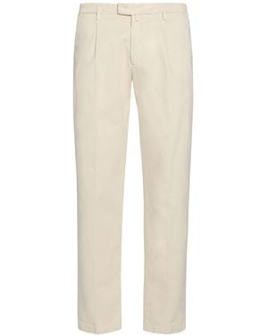 Briglia 1949 Cream Trousers Cotton, Elastane - Natural