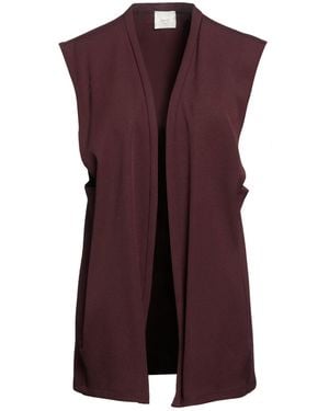Alysi Crème Cardigan Virgin Wool - Purple