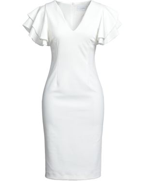 Soallure Midi Dress - White