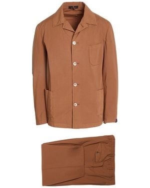 Santaniello Suit Cotton, Elastane - Brown