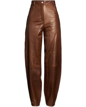 Giorgio Brato Pants Leather - Brown