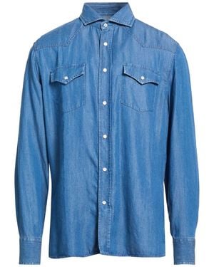 Brunello Cucinelli Denim Shirt Lyocell - Blue