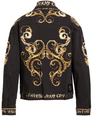 Versace Jeans Couture Denim Outerwear Cotton, Elastane - Black