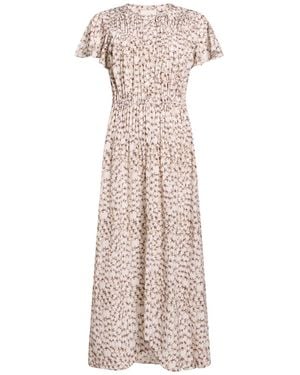 Isabel Marant Midi Dress Silk, Elastane - Natural