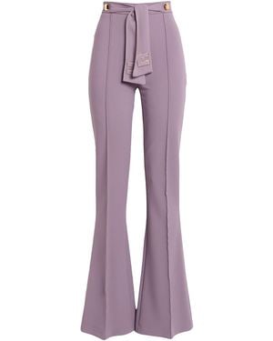Elisabetta Franchi Trousers Polyester, Elastane - Purple