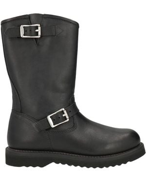 Dries Van Noten Boot Leather - Black