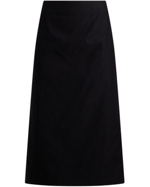 Elena Miro Midi Skirt Viscose, Polyamide, Elastane - Black