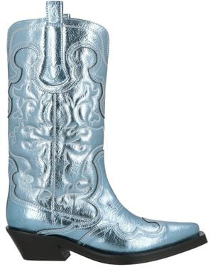Ganni Ankle Boots Synthetisches Material - Blue