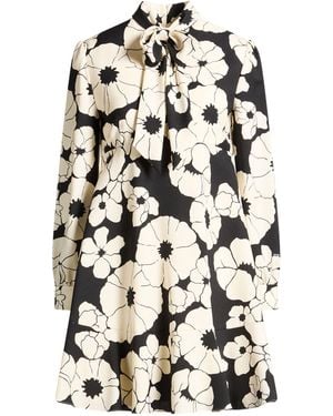 Celine Mini Dress Wool, Mohair Wool - White