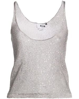 MSGM Top Polyester - Gray
