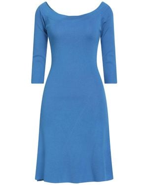 Liu Jo Mini Dress Viscose, Nylon - Blue