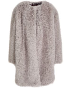 Max Mara Borreguito Y Pelo Ecológico - Gris