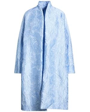 Marina Rinaldi Sky Overcoat & Trench Coat Polyester, Nylon, Acrylic - Blue
