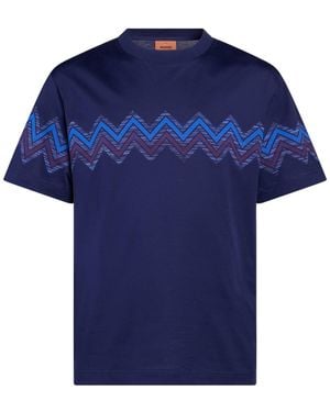 Missoni T-Shirt Cotton - Blue