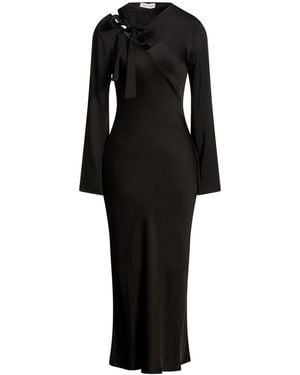 Manila Grace Maxi Dress Viscose - Black