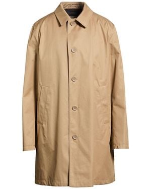 Herno Rain Collection Camel Overcoat & Trench Coat Cotton - Natural