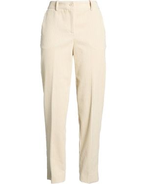 P.A.R.O.S.H. P.A.R.O..H. Cream Trousers Cotton - Natural