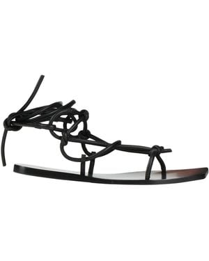 Rick Owens Sandals Leather - White