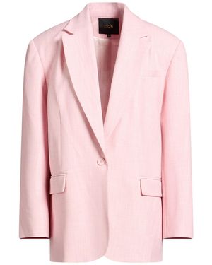 Maje Blazer Viscose, Polyester, Elastane - Pink