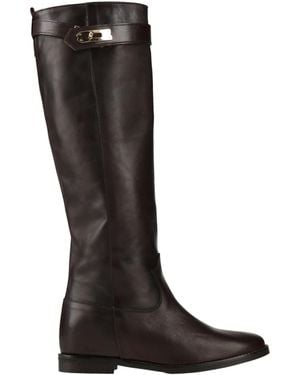 Les Tulipes Dark Boot Leather - Black