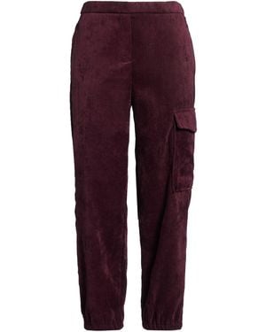 Oltre Plum Trousers Polyester, Polyamide, Elastane - Purple