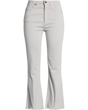 D.exterior Light Trousers Cotton, Elastane - Grey