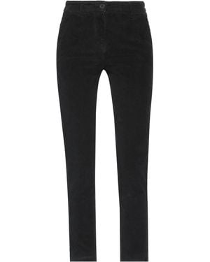 White Wise Pants Cotton, Elastane - Black