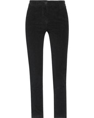 White Wise Pants Cotton, Elastane - Black